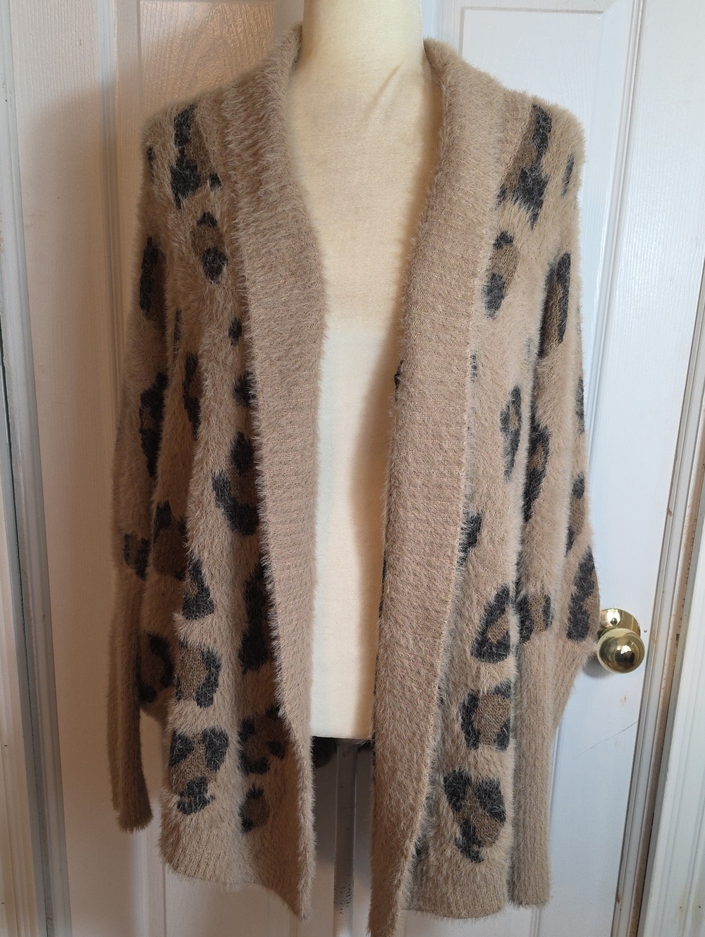 Pink Lily Animal Print Cardigan